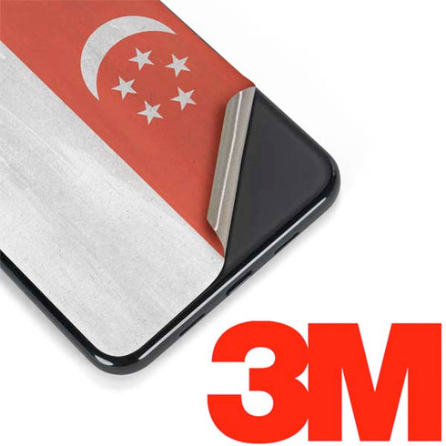 Singapore Flag Distressed Google Pixel 3a XL Skin
